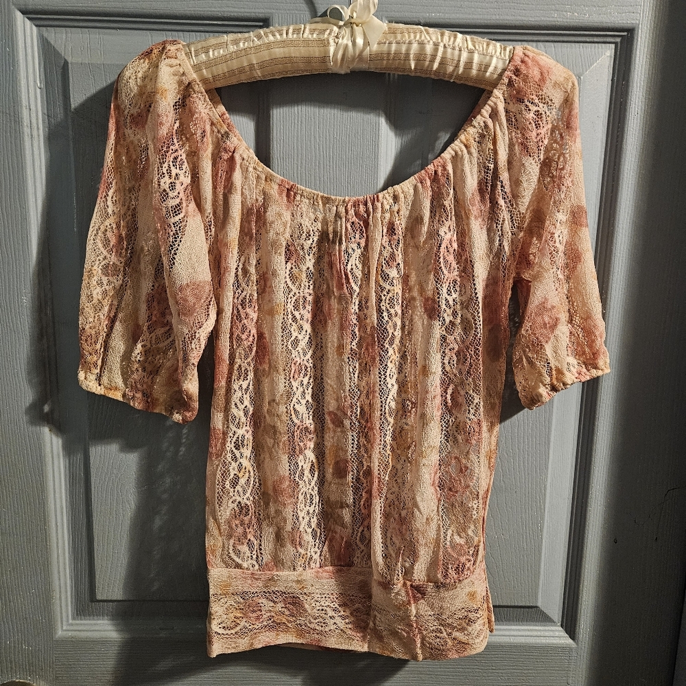 Rue 21 Lace Floral Blouse